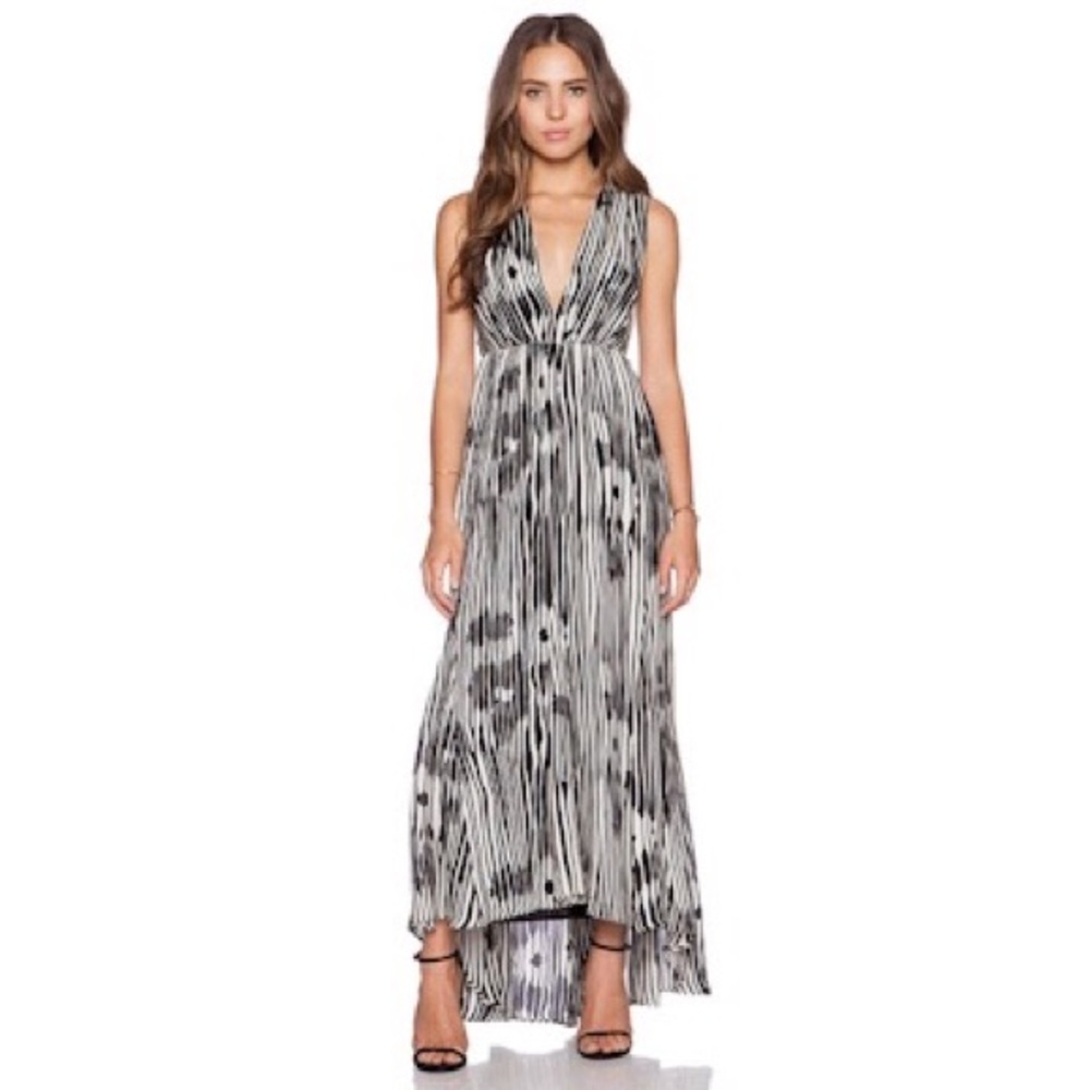 Alice + Olivia Alexa Woodgrain Dress